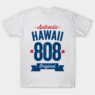 Authentic Hawaii 808 Area Code T-Shirt